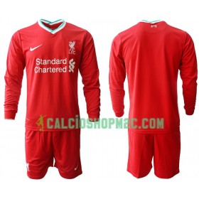 Liverpool Bambino Maglia Prima 2020/2021 Manica Lunga (+ Pantaloncini)